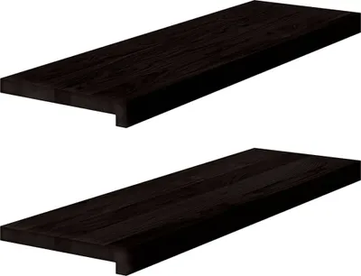 Zdjęcie produktu dla vidaXL Stopnie schodowe 2 szt. Ciemny brąz 80x30x2 cm lite drewno dębowe