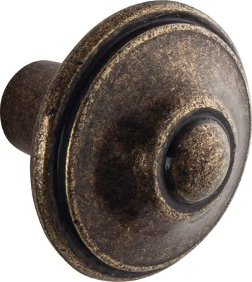 Produktbild von Knopf Flores ø 31 mm, Tiefe 29 mm, ZN altmessing brüniert