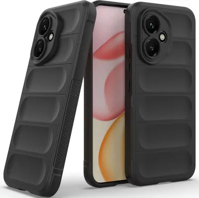 Image de Etui pour Honor 40 Etui de protection antichoc en silicone TPU souple Noir