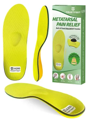 Image de Semelles orthopédiques pour douleurs à l'avant-pied et soutien