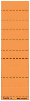 Produktbild von LEITZ Blanko Beschriftungsschildchen (B)60 x (H)21 mm orange 4-zeilig 100 Stück