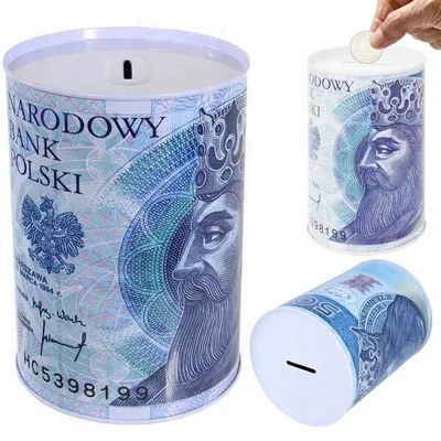 Obrázok produktu pre Verk 01765 Pokladnička plechová PLN 13 x 8 cm