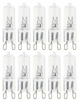 Image de 10 x Halogen Stiftsockellampe 18W = 25W G9 klar 205lm warmweiß 2800K dimmbar