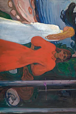 Obrázek produktu pro Edvard Munch Art Print Obraz - Červená a bílá, 1899-1900 (120 x 180 cm)