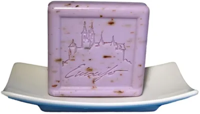 Produktbild von Lanolinseife LAVENDEL mit Motiv