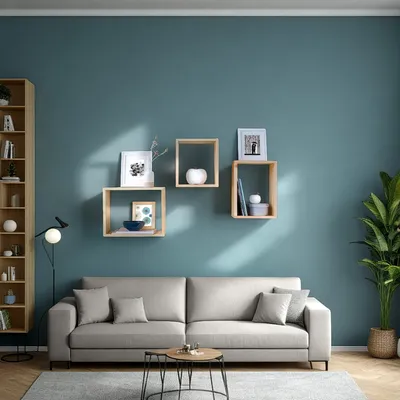 Image de L'étagère Set de 3 Tablette Suspendue Étagère Á Livres 3 Parties Bois Naturelle