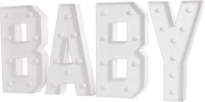 Produktbild von 70cm Leuchtbuchstaben-Baby Geburtstag Party Hochzeit Dekoration