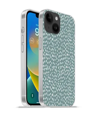 Produktbild von MuchoWow® Handyhülle Schutzhülle Hülle für Apple iPhone 14 - Softcase Polka dots - Weiß - Grün Silikon Softcase Handy Hülle - Mobiltelefonhülle
