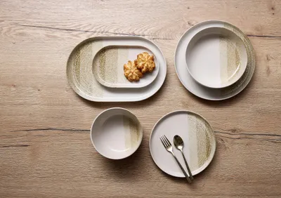 Produktbild von Speiseteller 25cm 6er Set Trio creme