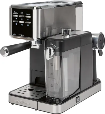 Obrázok produktu pre ProfiCook PC-ES-KA 1266, Espresso kávovar, 1,5 L, kávový sáčok, Mletá káva, 1100 W, Nerezová oceľ