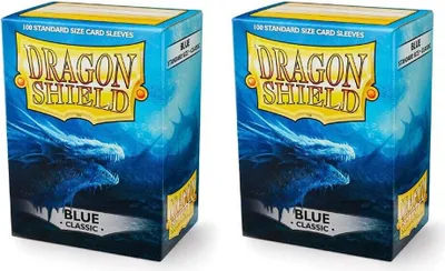 Produktbild von 2x Dragon Shield Classic Sleeves - Blue (2x100 Sleeves)