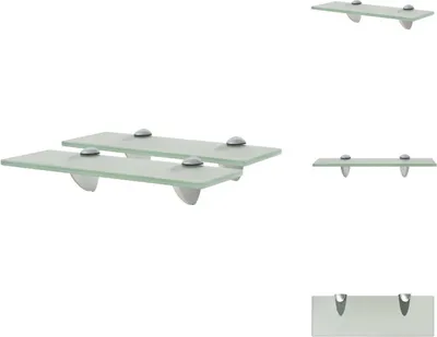 Produktbild von vidaXL Schwebende Regale 2 Stk. Glas 30x10 cm 8 mm -  Wandregale