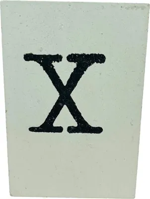 Produktbild von BaumwolleCounts Buchstabe X - Weiß | Babyzimmer Ideen