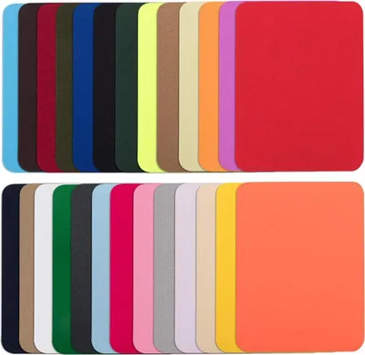 Produktbild von Jeans-Flicken zum Aufbügeln für Stoff, 29 Farben, ohne Nähen, Jeans-Reparaturset, DIY-Dekoration, 12,7 x 8,9 cm, Stoffaufkleber zum Basteln