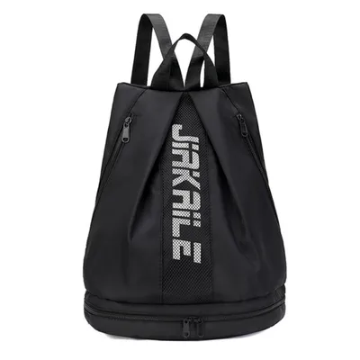 Produktbild von Damentasche Sporttasche mit Schuhfach – Gymbag Sportrucksack -Schwarz