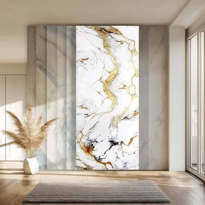 Produktbild von HEXIM Wandpaneele XXL Granit-/ Marmoroptik 280x122cm robuste Wandverkleidung aus Kunststoff - Moderne Wandgestaltung innen dekorativ (1 Paneel / 3,42 m² Modell - 80114)