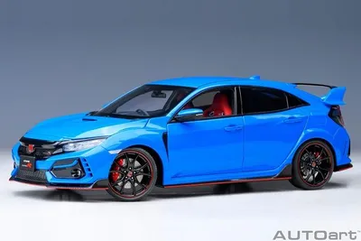 Produktbild von Autoart 73224 Honda Civic Type R FK8 2021 racing blau metallic 1:18
