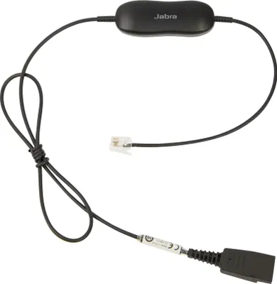 Produktbild von JABRA Smart Cord QD to RJ9 straight with 8-position switch configurator for Avaya one-X Telephone system for 96XX Series