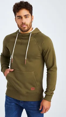Produktbild von Leif Nelson Kapuze Herren Kapuzenpullover Kapuze LN-8125, Khaki / XXL