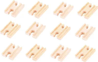 Image de BigJigs Mini rails de chemin de fer en bois F/F - Set d'extension