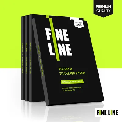 Produktbild von Transferpapier Tattoo Fine Line 100 Stück thermisch lila pigmentiert