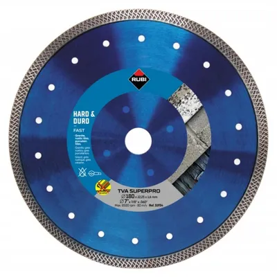 Image de Disque TVA 180 - RUBI Disque diamant matériaux durs TURBO VIPER - 31934
