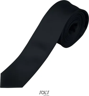 Immagine prodotto di SOLs 00598 | Cravatta Slim Cravatta Gatsby - Colore: Nero - Dimensioni: 152 x 5 cm