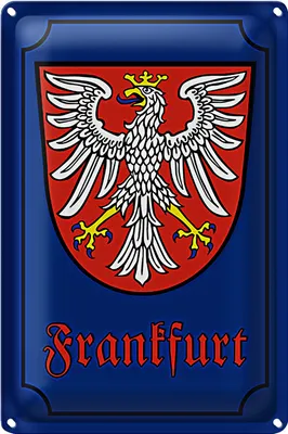 Produktbild von Blechschild Wappen 20x30cm Frankfurt Stadtwappen Stadt