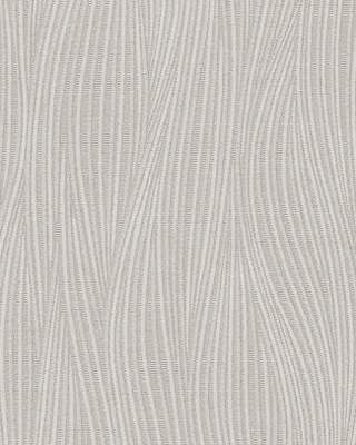 Produktbild von EDEM 82050BR56 Streifen Tapete geschwungene Linien glitzernd grau weiß 7,95 m2