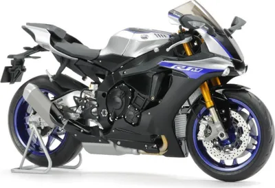 Produktbild von Tamiya Yamaha YZF-R1M, Motorradmodell, Montagesatz, 1:12, Yamaha YZF-R1M, Unisex, Schwarz, Blau, Silber