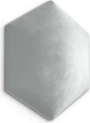 Obrázok produktu pre Muralo čalúnený panel HEXAGON čalúnenie stien vankúš na posteľ čelo postele nástenný panel Magic Velvet popol sivý 2239 26cm x 30cm