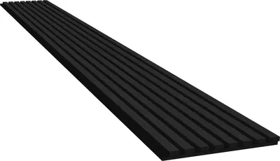 Produktbild von SAT Akustikpaneel 32 x 260  cm MDF-Lamellen Schallschutz Wandpaneel für Innenräume, schwarze Eiche