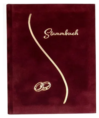 Produktbild von A5 Stammbuch für Hochzeiten in allen Formaten (Klassik, A5, A4) inklusive Klarsichthüllen und Einleger