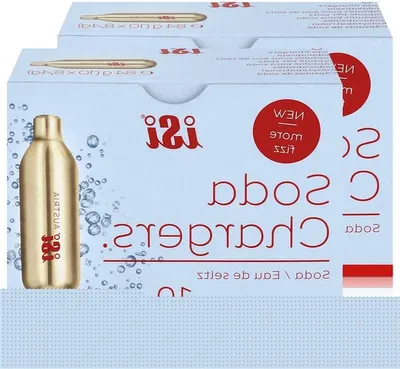 Productafbeelding van Soda Capsules - Bruiswater Capsules - Bruiswater Maken - 100% Recyclebaar Staal - 8.4 g per stuk - Goud