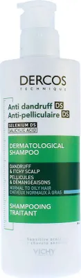 Produktbild von Vichy Dercos Anti-Dandruff DS Dermatological Shampoo Shampoo gegen Schuppen für normales bis fettiges Haar 390 ml