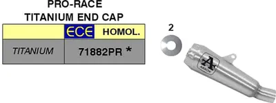 Immagine prodotto di Doppio scarico ARROW Pro-Race titanio per Honda CB 1000 R