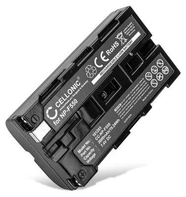 Image de CELLONIC 1x Batterie pour Appareil photo Compatible avec Sony HDR-FX1000E, HDR-FX7E, CCD-SC5, NP-F330 - (2600mAh, 7.4V)