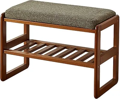 Imagen del producto de Zapatero con asiento, estante para zapatos, armario para zapatos con banco