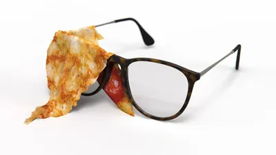 Produktbild von Reinigungstuch, Brillenputztuch - Pizza