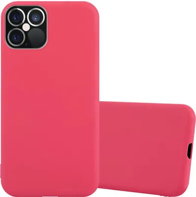 Obrázek produktu pro Cadorabo Pouzdro pro Apple iPhone 12 PRO MAX Ochranný kryt v červené barvě Pouzdro na mobilní telefon TPU Silikonový obal kryt