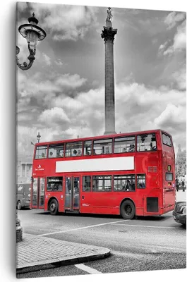 Produktbild von Bild auf Leinwand - Leinwandbild - Einteilig - Trafalgar Platz Taxi London - 70x100cm - Wand Bild - Wanddeko - Wandbilder - Leinwanddruck - Wanddekoration - Leinwand bilder - Wandbild - PA70x100-0488