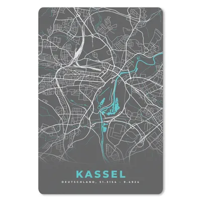 Produktbild von MuchoWow® Mauspad Mousepad Stadtplan - Kassel - Deutschland - Karte 18x27 cm - Mousepads - Maus Mat - Pad - Mausunterlage