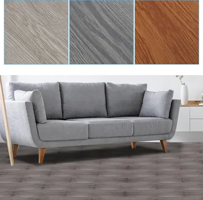 Immagine prodotto di Clanmacy 6m² pavimento in vinile laminato vinile autoadesivo listoni pavimento in PVC antiscivolo impermeabile 42 pezzi vinile listoni venature del legno (grigio scuro)