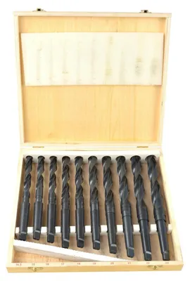 Immagine prodotto di Set di punte trapano per metallo con attacco cono Morse MK2, 14.5-23 mm HSS, 10 pezzi