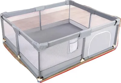 Obrázek produktu pro Hřiště, bezpečnostní zábradlí, pro vnitřní použití, šedá barva, rozměry 180-200