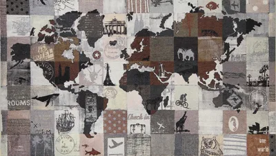 Produktbild von Salonloewe ONE WORLD Fußmatte Wohnmatte XL 120 x 200 cm