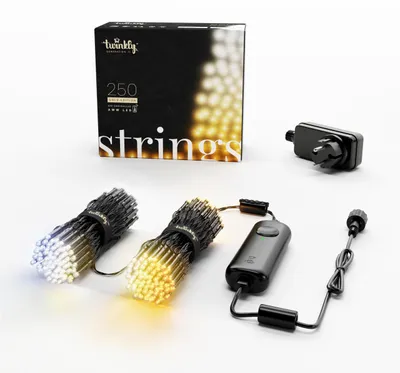 Immagine prodotto di TWINKLY Strings 250 Gold Edition (TWS250GOP-BEU) Illuminazione intelligente per albero di Natale 250 LED AWW 20 m