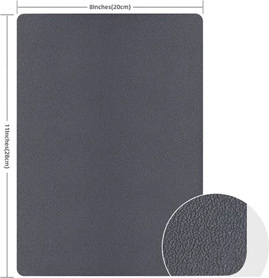 Produktbild von INF Selbstklebender Kunstlederflicken Grau