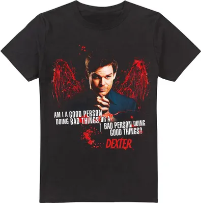 Image de Dexter - "Good Bad" T-shirt pour homme TV7129 (S) (Noir)