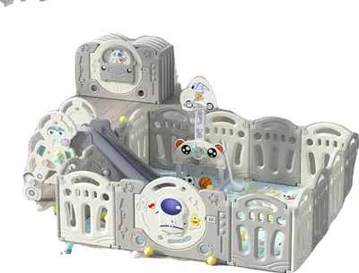 Image de Aire de jeu pour bébé, taille réglable, matériau sûr, jeu 2L12S